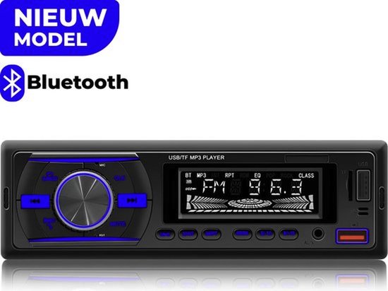 Foto: Autoradio met bluetooth voor alle auto s usb aux en handsfree afstandsbediening verlicht enkel din auto radio met ingebouwde microfoon nederlandse handleiding