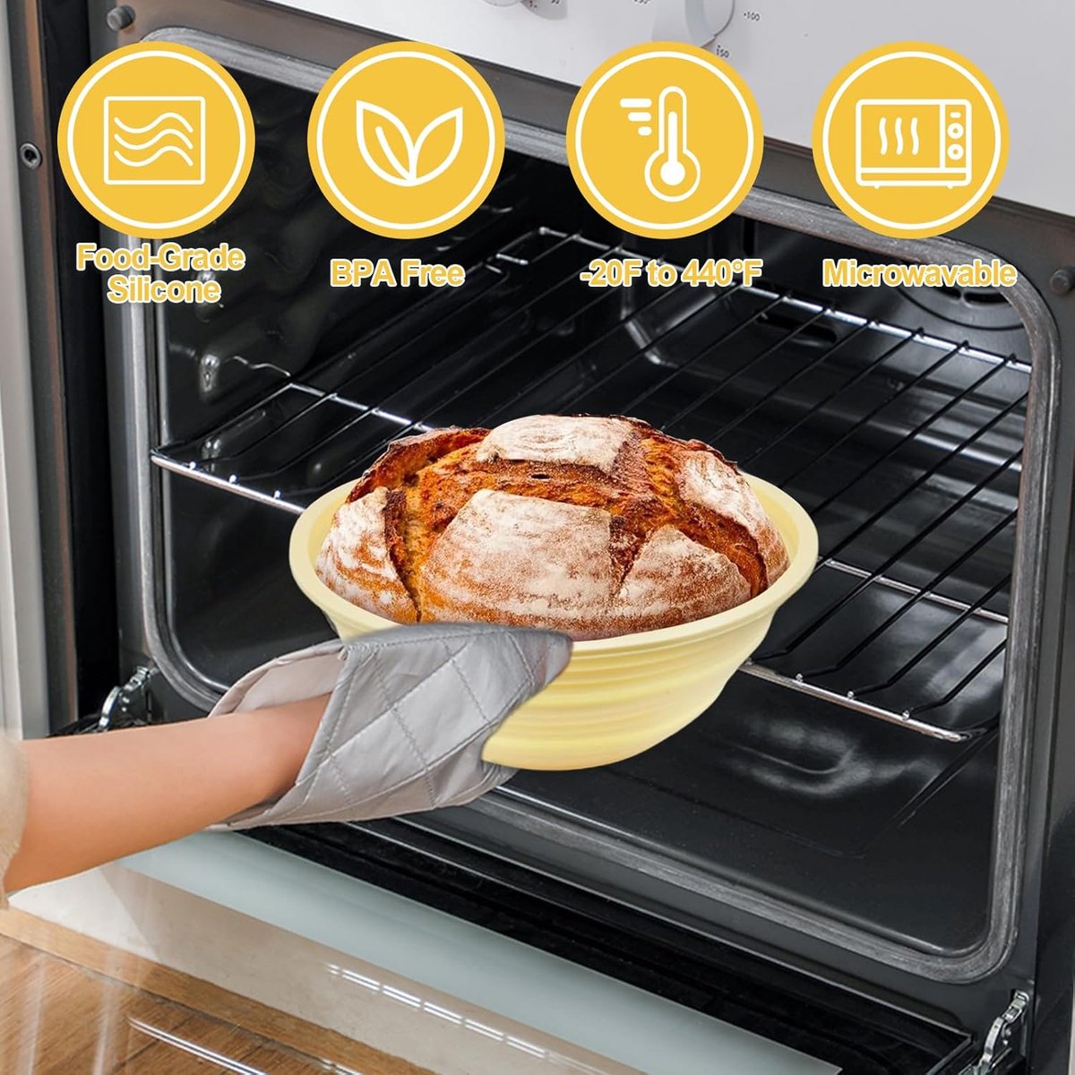 Set Cuisson Pain Maison Kit Paniers à Pain Réutilisables 13 Pièces - Accessoires Boulangerie Maison Accessoires Pâtisserie