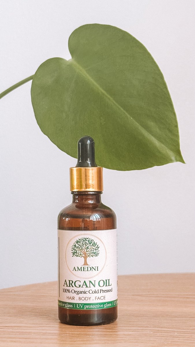 Goedkoopste Amedni - Argan olie - 30 ML - hydraterend, verzorgend en voedend - haarolie - travelsize