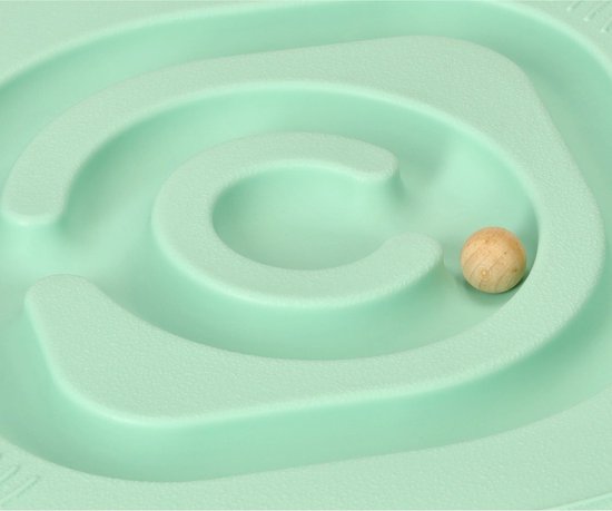 Playos® - Balansbord - Doolhof - met 5 Balletjes - Mint - tot 90 kg - Plastic - Antislip - 46.5 cm x 36.5 cm - Kinderen en Volwassenen - Wiebelbord Peuters - Balanceerbord - Balance Board - Montessori Speelgoed van Playos — afbeelding 2