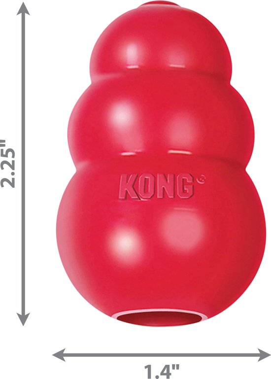 KONG classic XS - 5,7x3,6x3,6cm rouge