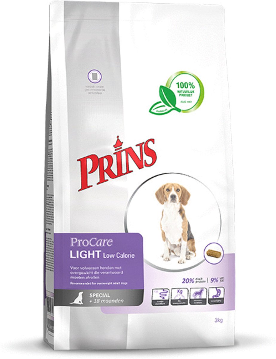 Prins ProCare Light Low Calorie Hondenvoer 3 kg