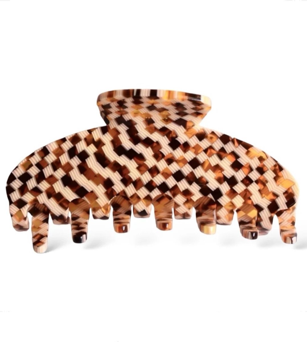 Made somewhere haarclip - haarklem - bruin - acetaat - voor dik en dun haar