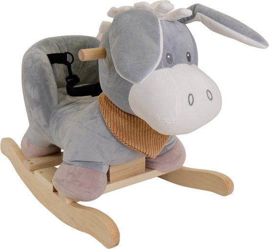Doukidou cheval a bascule peluche ane 10 mois garcons et filles animal a bascule bol