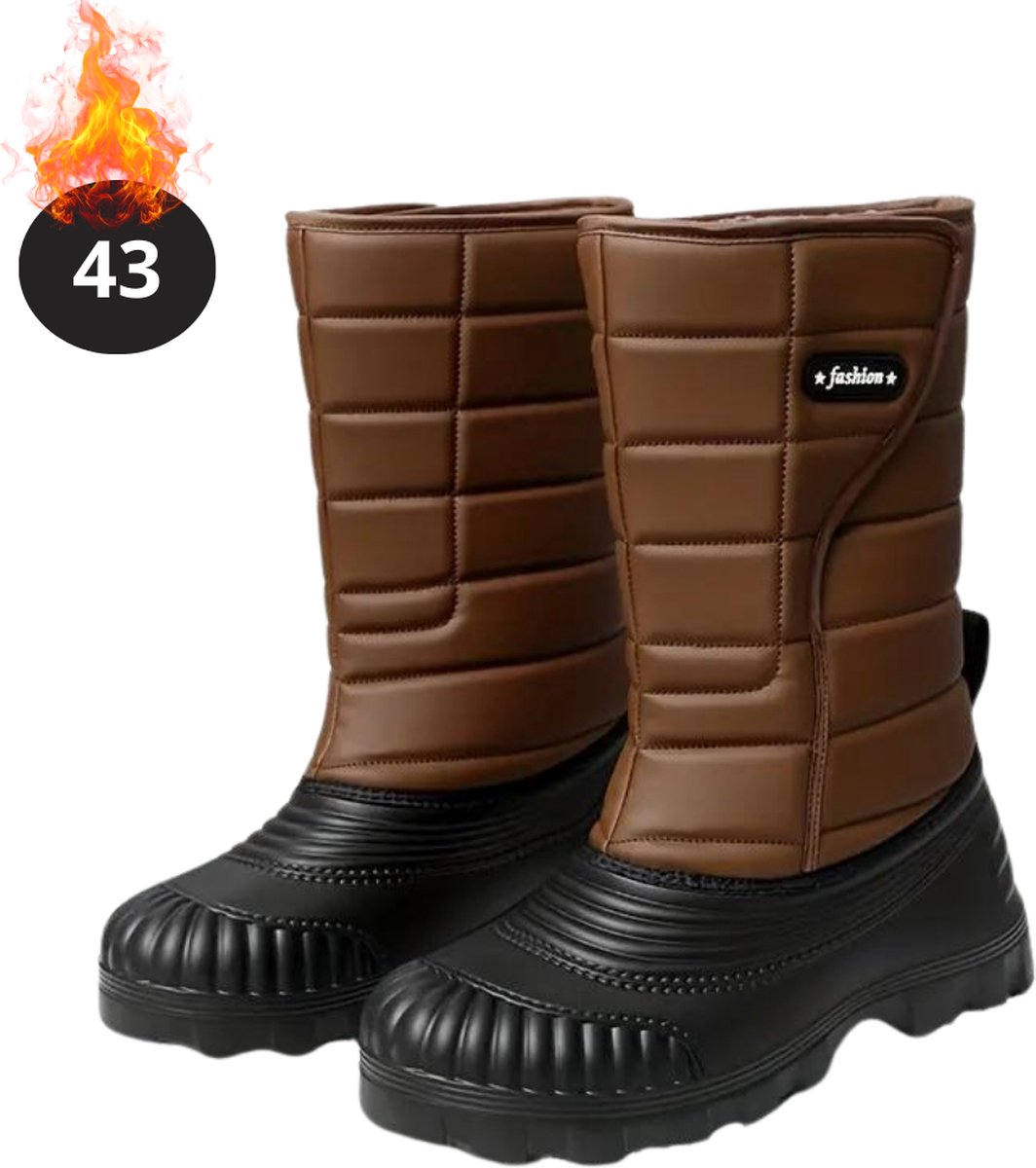 Bovista Snowboots - Sneeuwschoenen - Sneeuwboots - Heren - Wintersport - Ski - Skischoenen - Bruin - 43 - Antislip - Winter