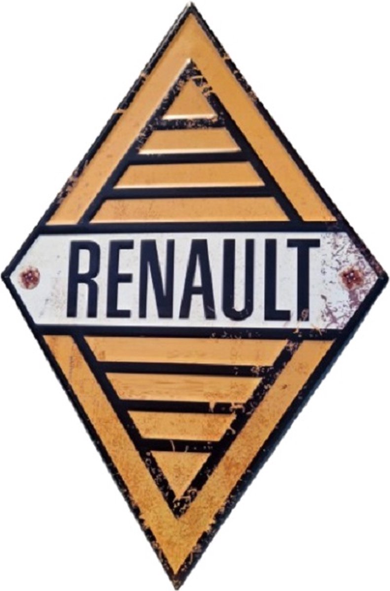Renault Metalen wandbord 40 x 60 cm.