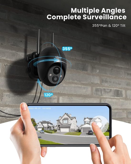 Imou 2K bewakingscamera voor buiten, zonne accu, wifi camera, bewaking Imou 2K bewakingscamera voor buiten, zonne accu, wifi camera, bewaking