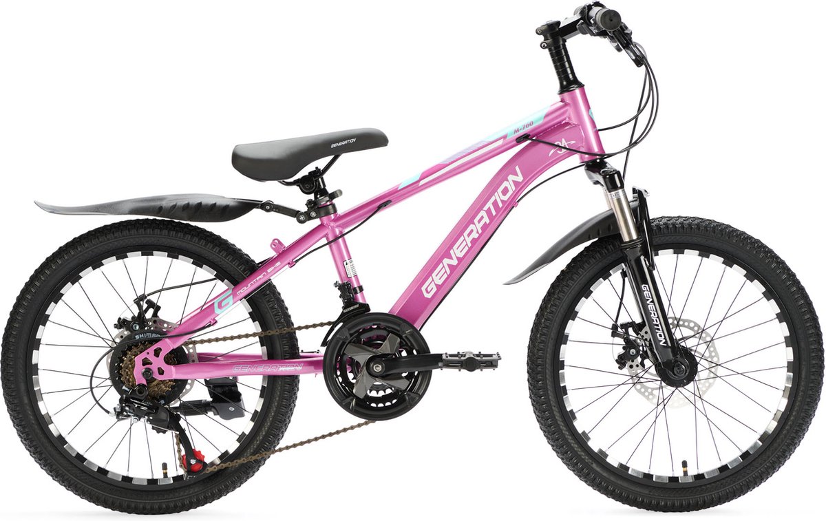 Generation M-760 mountainbike 20 inch - Roze - Spatborden