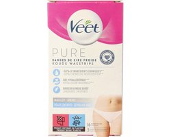 Veet - Ontharingsstrips - Bikinilijn - Gevoelige huid - 16 stuks