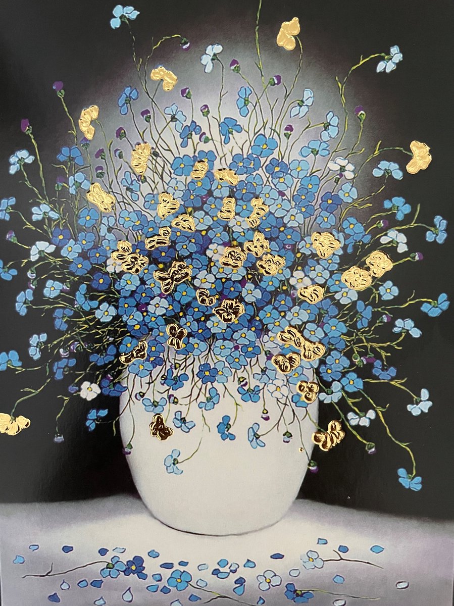 Luka Basic Kaarten Marin olie verf schilderij Bloemen