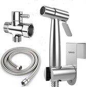Roestvrij staal Handdouche Toilet Bidet Luier Sproeier Water Sproeikop Badkamer