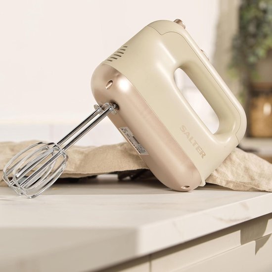Bakes Hand Mixer with 5 Speed Settings - Electric Whisk for Baking - Includes Beaters, Hooks, and Whisk — afbeelding 3