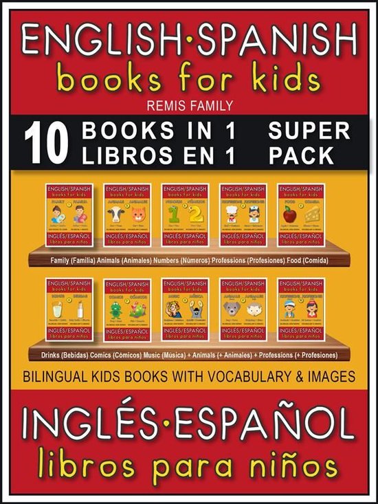 Bilingual Kids Books (EN-ES) 11 - 10 Books in 1 - 10 Libros  ... - cover