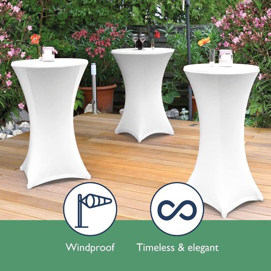 Stretch rok zwart statafelrok statafel 80cm statafelhoes