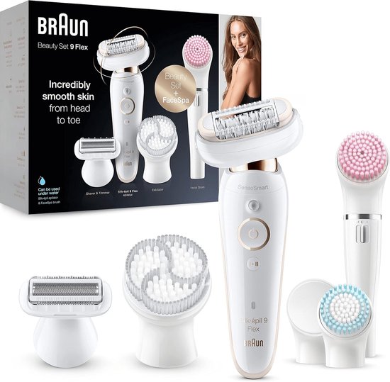 Braun Silk-épil 9 Flex 9-100 - Beautyset en Epilator Voor Vrouwen