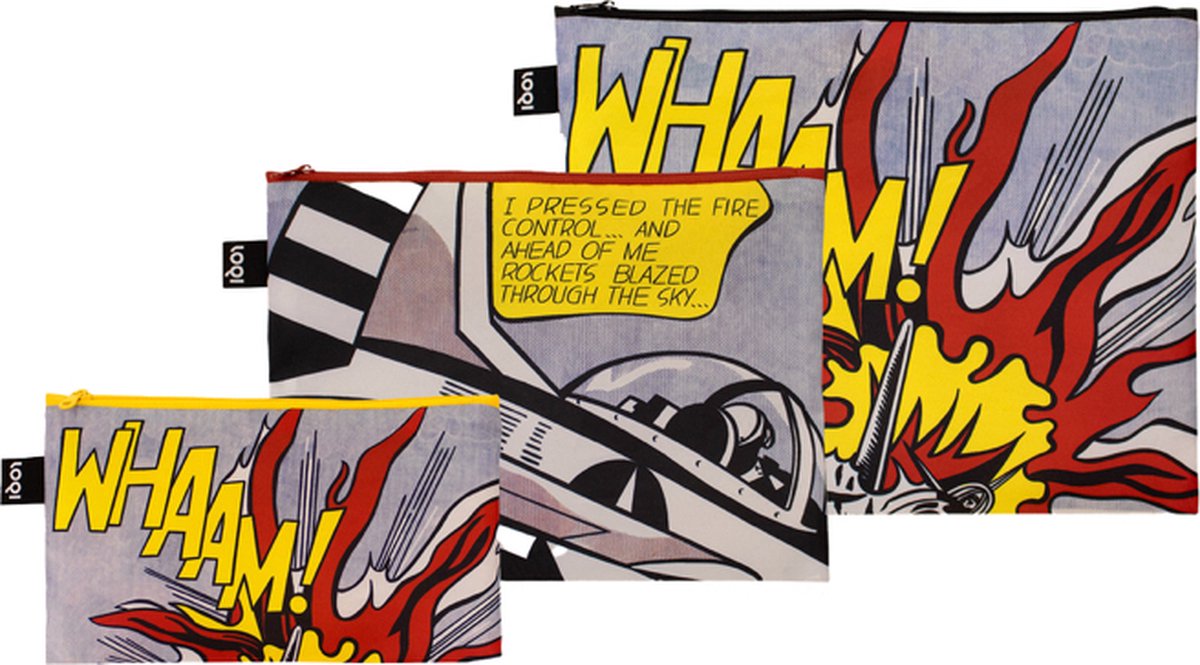 LOQI Zip Pockets - Lichtenstein Whaam!