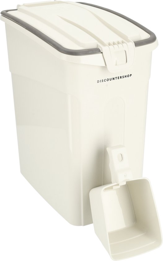 Voedselcontainer Katten en Honden - 16L - Luchtdichte Kattenbak - Hondenvoer Container - Dierenvoederbox voor Droogvoer