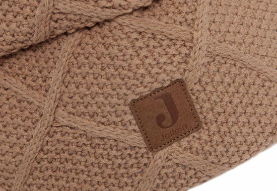 Jollein - Commodemandje - Commode Mandje voor Babykamer- 14x18cm - Opbermand - Check Knit Biscuit — afbeelding 2