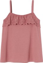 Vertbaudet Débardeur fille avec volants en broderie anglaise