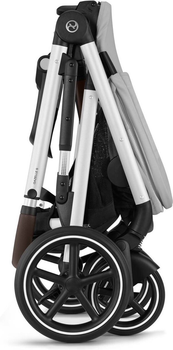 Cybex Gazelle S Kinderwagen Stone Grey Silver Frame - afbeelding 3