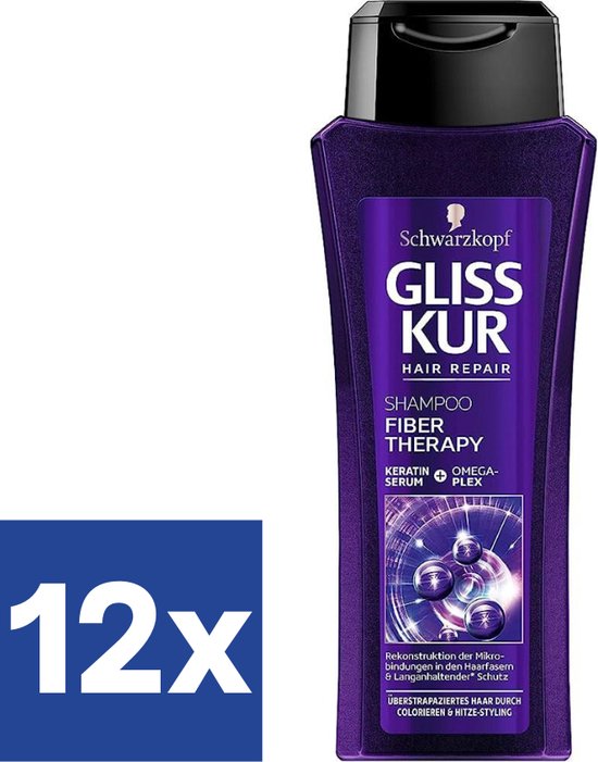 Foto: Gliss kur fiber therapy shampoo 12 x 250 ml