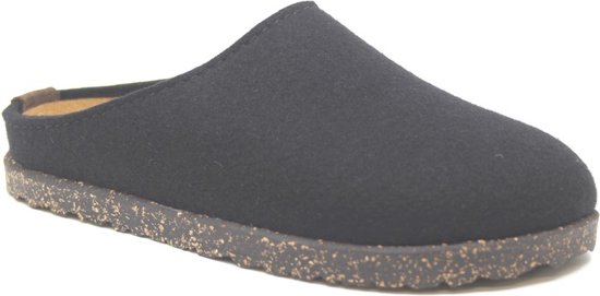 Haflinger Manhattan Wijdte G Pantoffels - Zwart