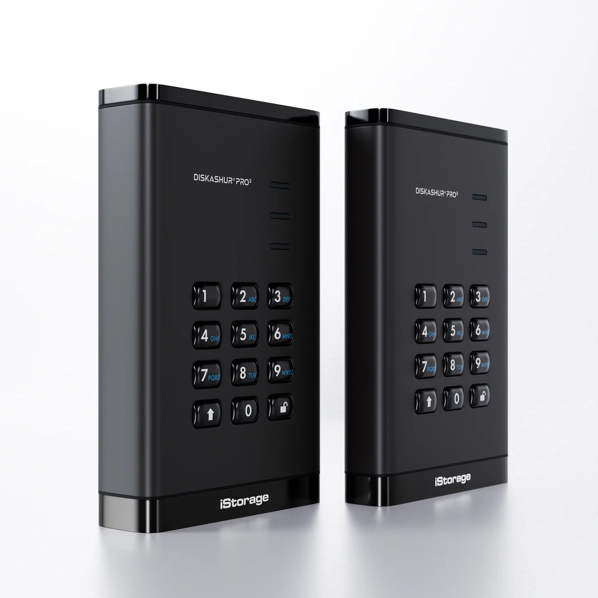 iStorage diskAshur PRO3 SSD – externe Solid State Drive – 512GB – USB – 256-bit – Zwart