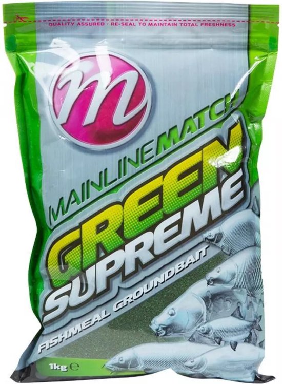 Mainline Green Supreme Fishmeal Groundbait - 1kg van Merkloos — afbeelding 5