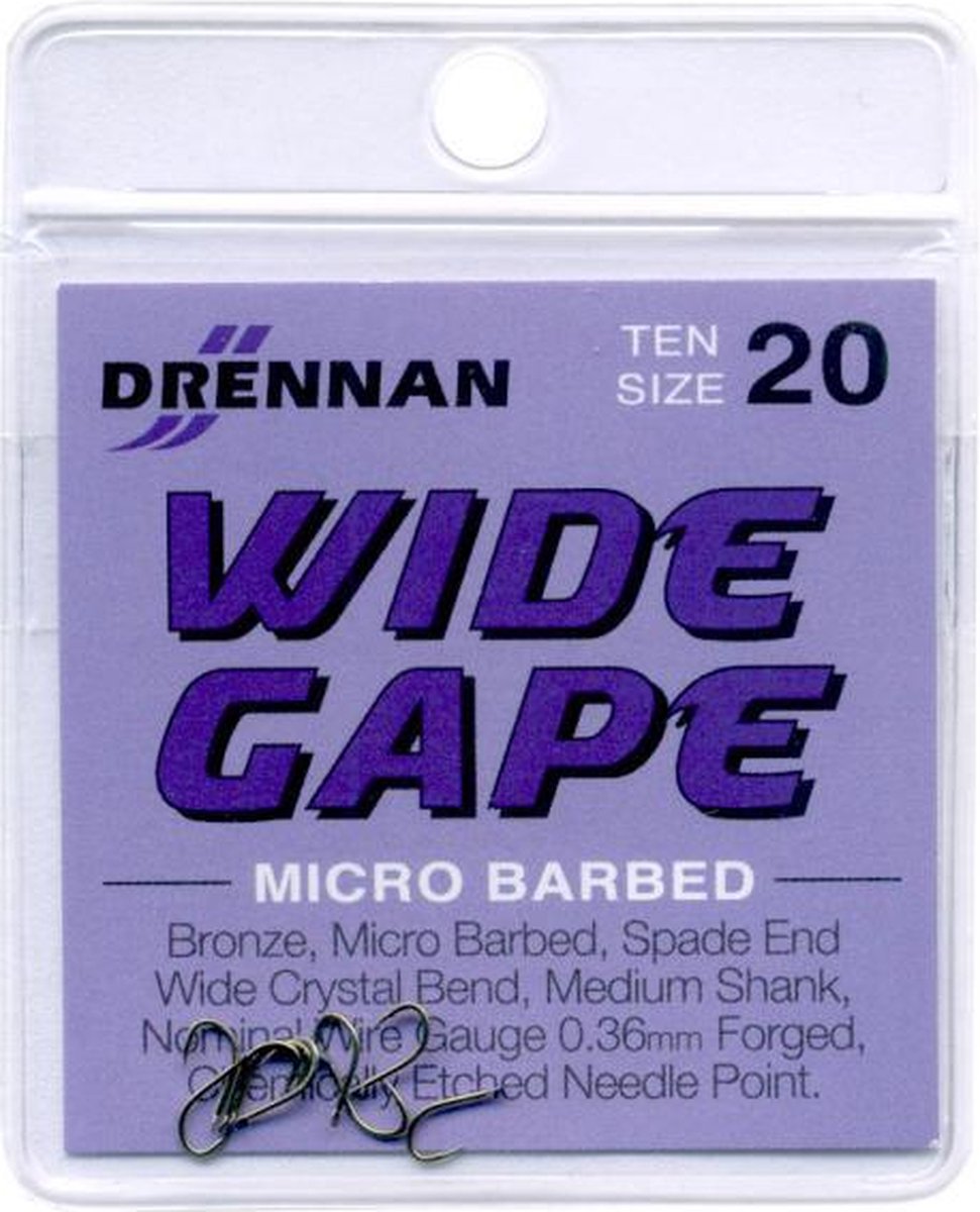 Drennan WIDE GAPE- Micro Barbed, Spade Beige #10