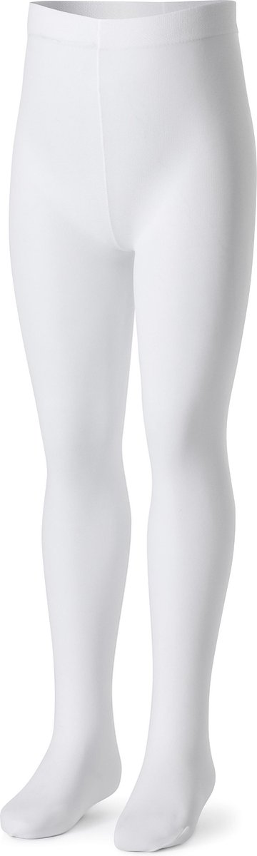 Bellivalini BLV-FI-1008 Kinderen Glad Panty - 40 DEN -Microvezel - Polyamide - Wit - 128/134