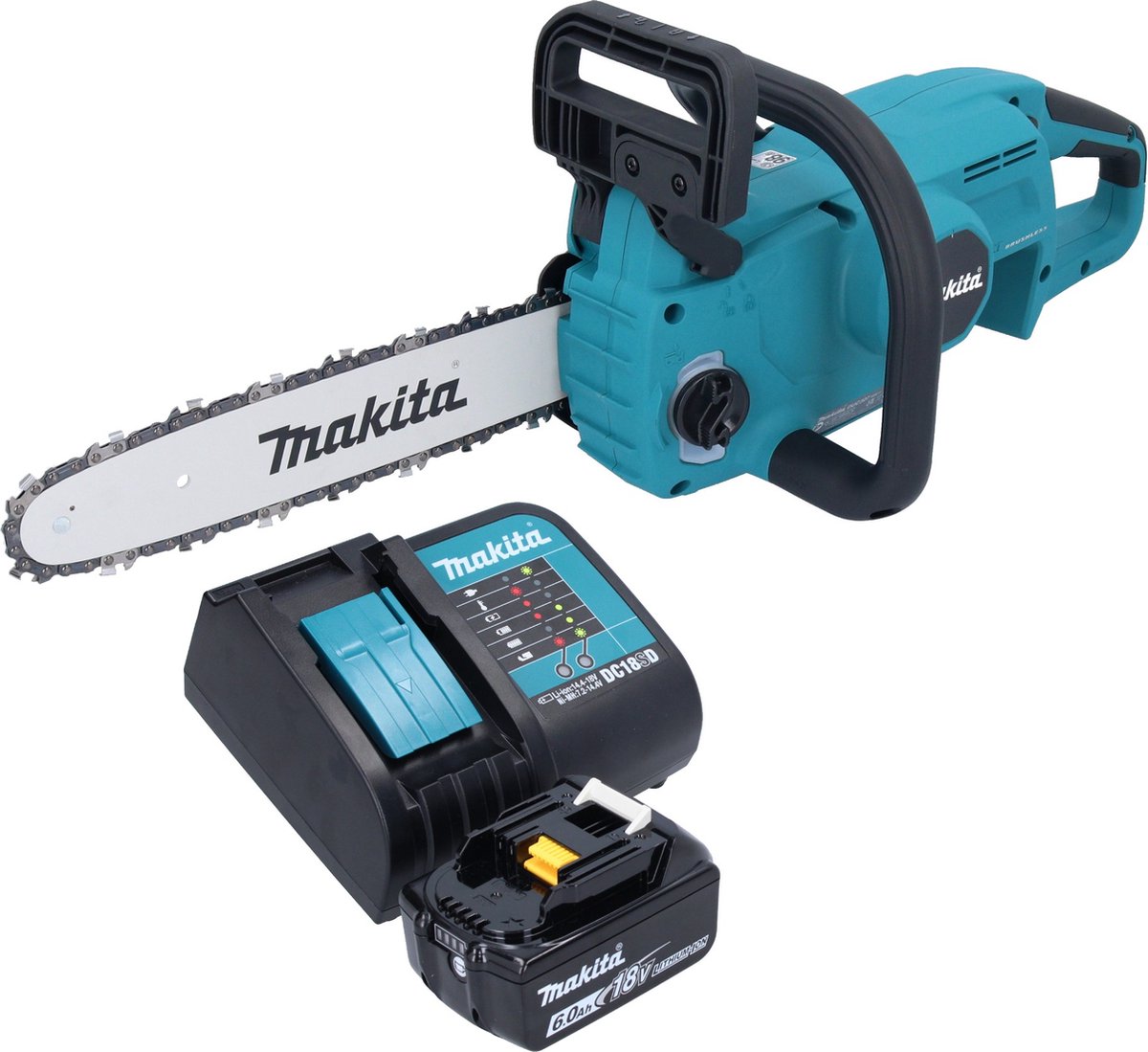 Makita DUC 307 SGX3 accu-kettingzaag 18 V 30 cm borstelloos + 1x accu 6.0 Ah + lader