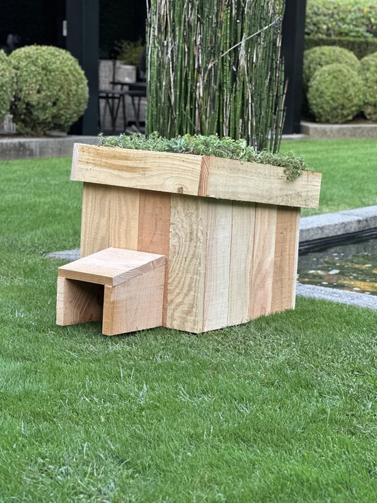De Blije Egel - Egelslaaphuis - Egelhuis - Groendak - 100% Douglas