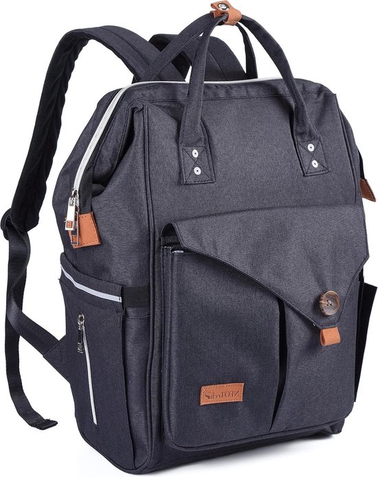 Neotech Care Diaper Bag Backpack For Baby Girl/Boy, Wide Opening