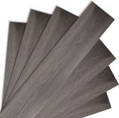 PVC-vloerbedekking- PVC vloeren - vinylvloer- Vinyl vloeren- Natuurlijk - 91,5 x 15,2 cm x 1.5 mm - dikte 1.5 mm - 7 tegels-Nacht Eiken