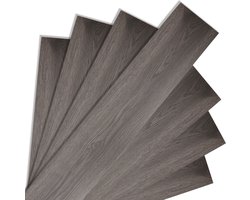 PVC-vloerbedekking- PVC vloeren - vinylvloer- Vinyl vloeren- Natuurlijk - 91,5 x 15,2 cm x 1.5 mm - dikte 1.5 mm - 7 tegels-Nacht Eiken