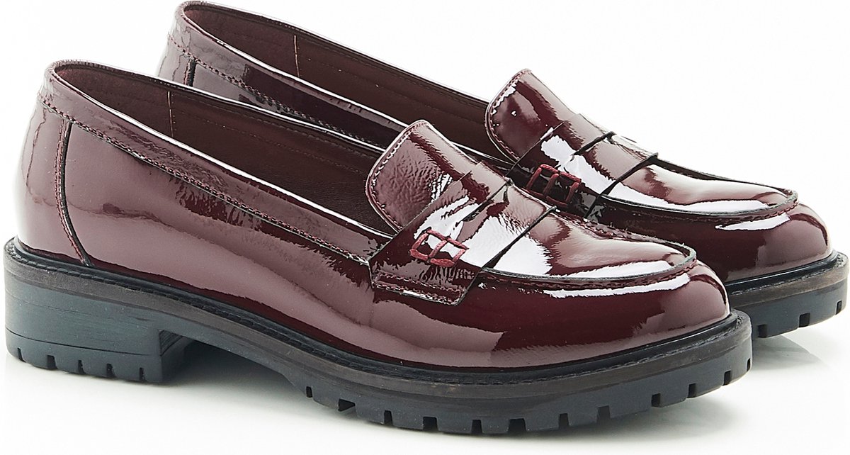 Damart Mocassins met profielzool Amortyl Dames Rood