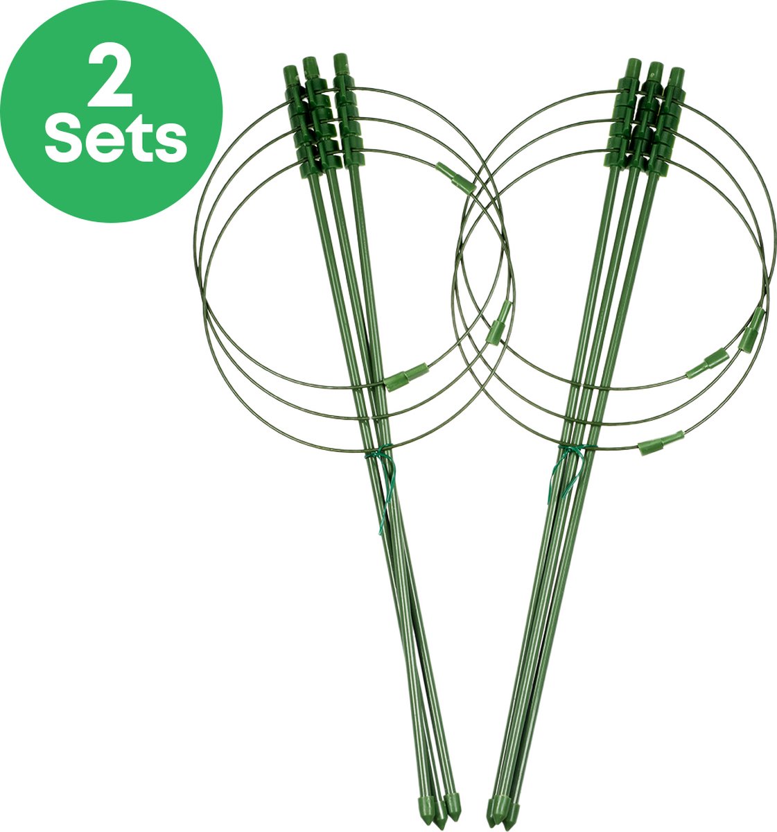 YUGN Plantensteun SET 2 Stuks - Klimplantenrek Klimplantensteun Klimplantensysteem - Groen