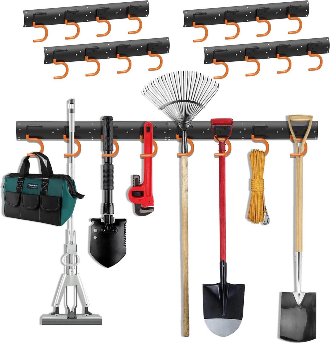 Zhixifan Motorzeisenhouder, wandhouder voor grastrimmer, tuin, elektrisch gereedschap, hanger, met bijpassende schroeven, voor garagetrimmer