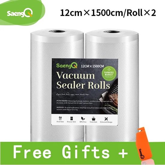 VacYaYa 100 Zakken 25x35cm Vacuüm Voedsel Sealer Machine Vriezer Opbergzakken,Vacuüm Afdichting een Maaltijdzakken met BPA-vrij en Heavy Duty Sous Vide Vaccume Seal PreCut Bag
