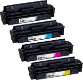 Toners Geschikt voor Canon 046H | Multipack van 4 stuks Geschikt voor Canon i-Sensys LBP650 - LBP653CDW - LBP654CDW - LBP654CX - MF730 - MF731CDW - MF732CDW - MF733CDW - MF734CDW - MF735CDW - MF735CDWT - MF735CX
