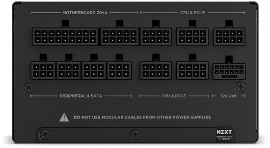 NZXT C850 Gold ATX 3.1 – 850 W – Zwart