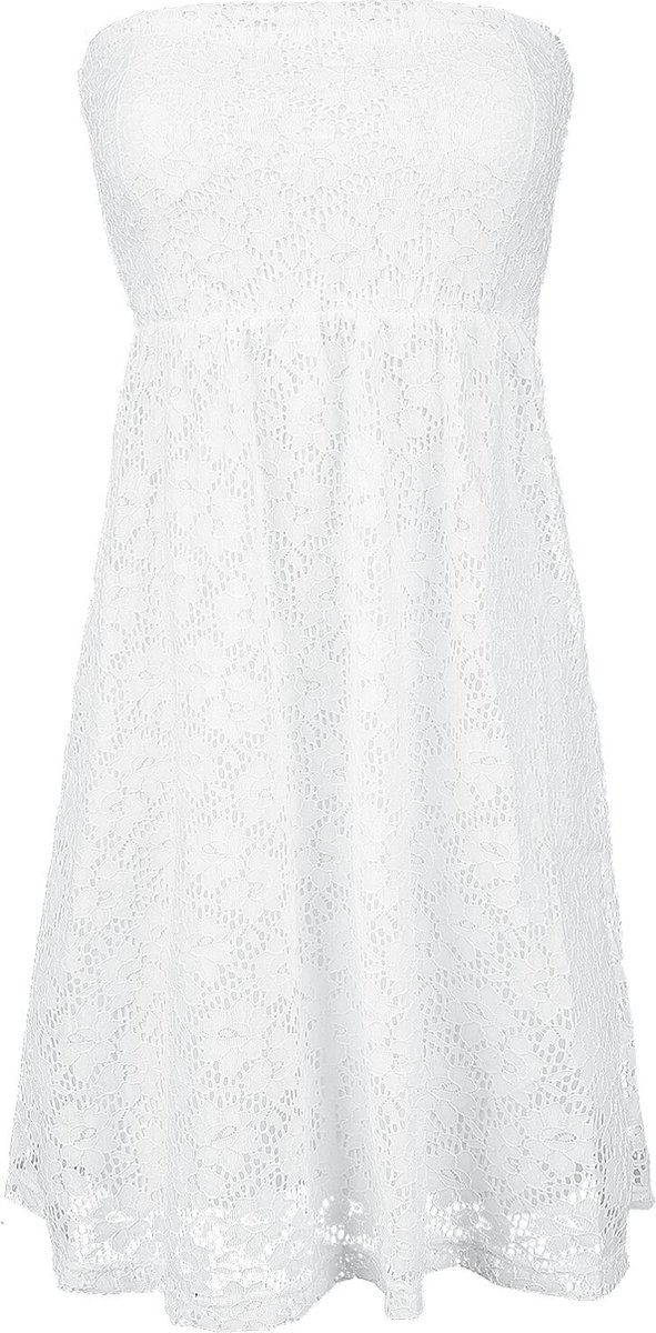 Urban Classics Ladies Laces Dress Korte jurk M Wit