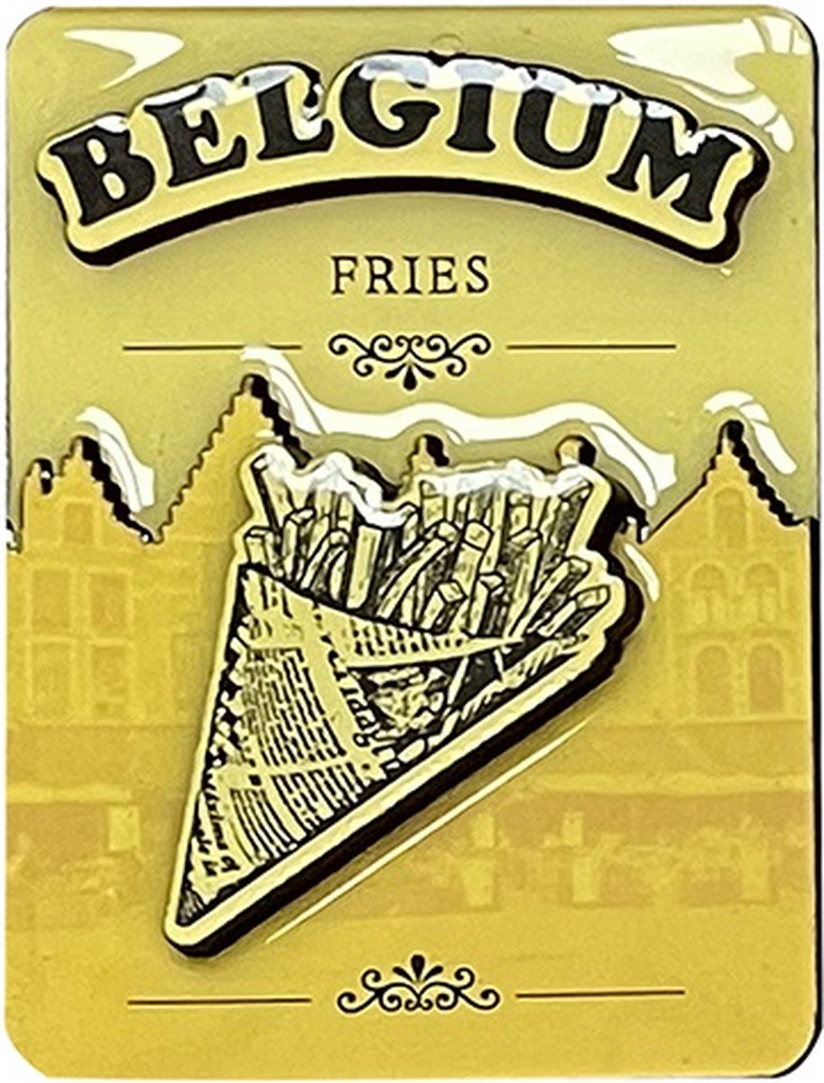 Memoriez Magneet Friet Geel