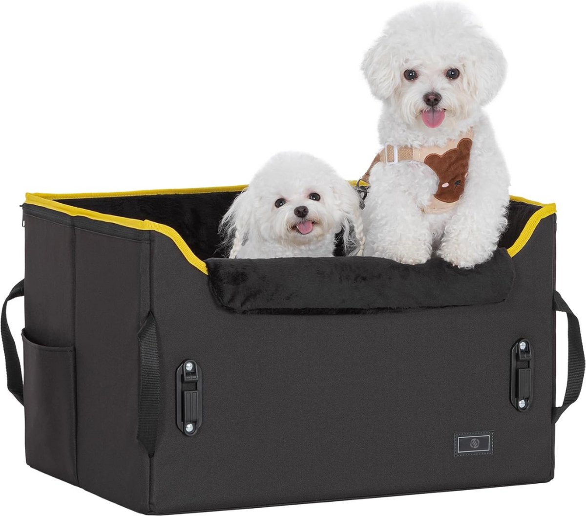 Equivera Hondenmand Auto Met Gordel – Hondenmand – Hondenmand Auto – Autostoel Hond – Hondenstoel Auto – Met Gordel