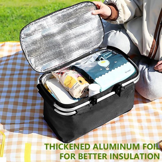 Panier 18 Litres Panier Isotherme Pliable 18L - Course Et Pique