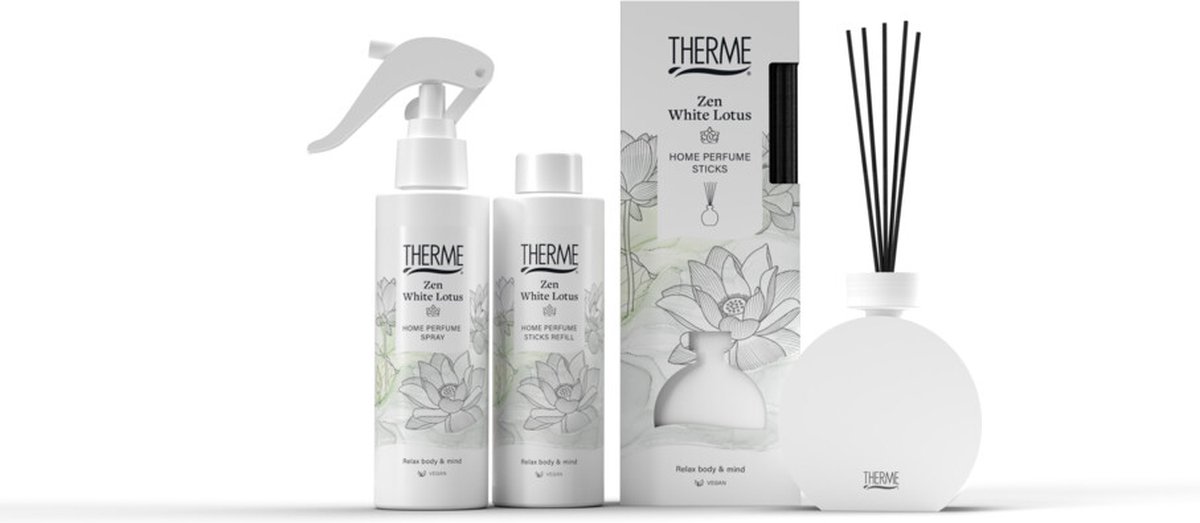 Zen White Lotus geurstokjes van Therme — cadeau in Wonen & Interieur - foto 2