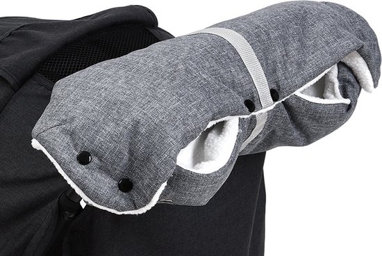 Universele Kinderwagen Handwarmer - Handschoenen - Handwarmer - Grijs - Winter Wanten Buggy van Universele — afbeelding 2