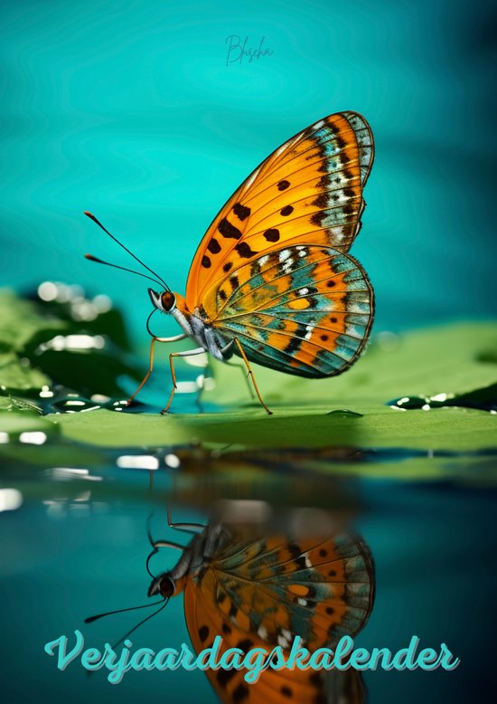 Verjaardagskalender Vlinders - Exclusieve Vlinder Illustraties - Kalender - Wandkalender - Maandkalender - Planner - Verjaardag - A4 Formaat - Jaarplanner - Zonder Jaartal - Verjaardagskalenders - Jaarkalender - Butterfly - Fantasy - Calendar