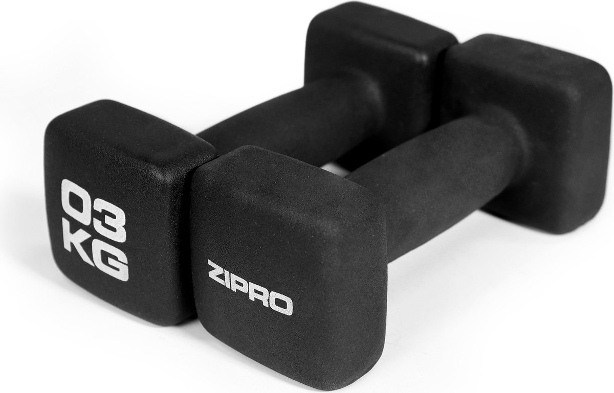 Zipro® Halter 2x3kg - Neopren Dumbbell - Stabiele Zeshoekige Vorm - Duurzaam en Comfortabel - Halter Gewicht voor Fitness - Hand Gewichten - Veelzijdig en Betrouwbaar voor Krachttraining
