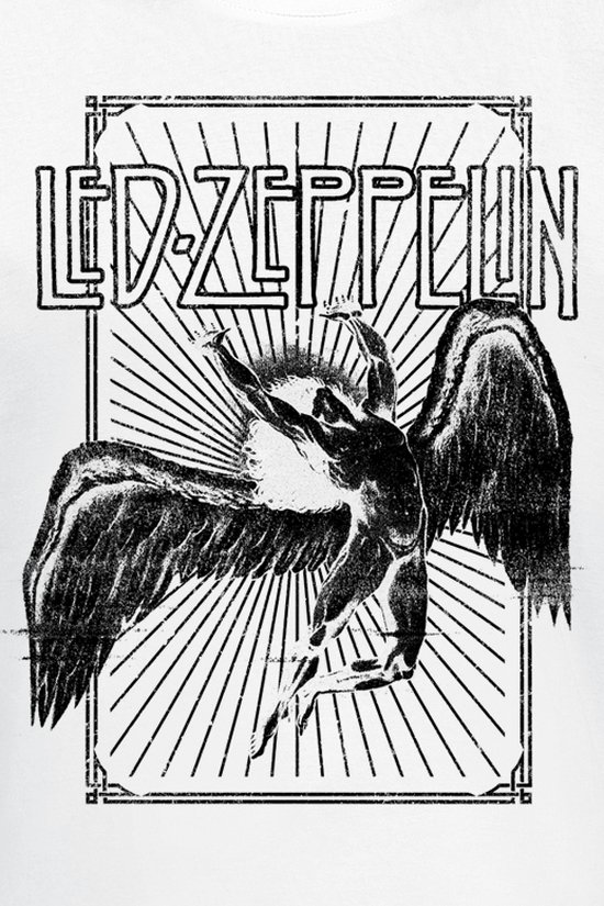 Led Zeppelin Tshirt Homme -L- Icarus Burst Wit